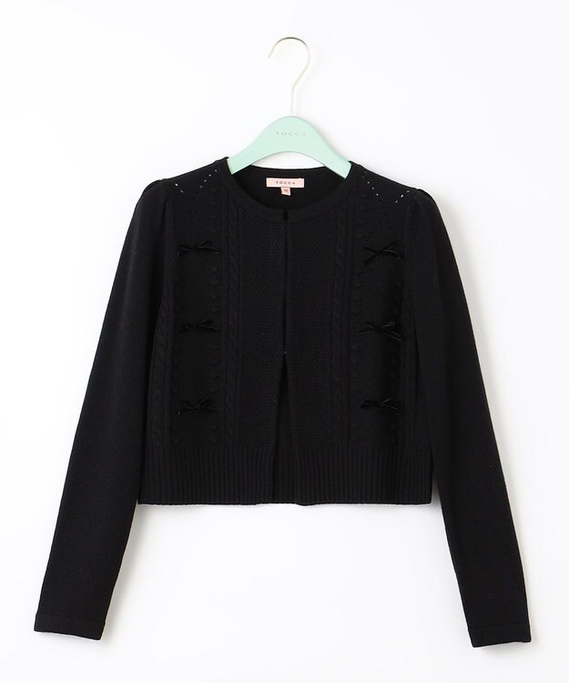 TOCCA 【洗える】PIXIE KNIT カーディガン ブラック系