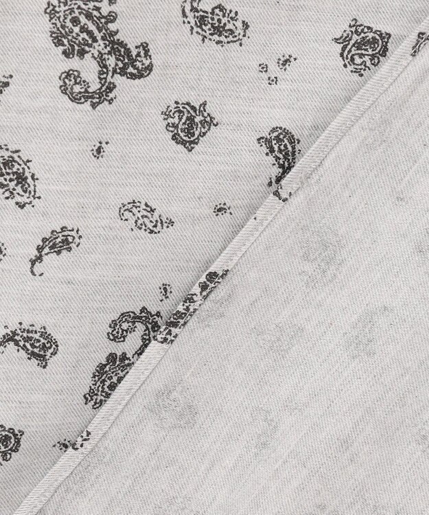 JOSEPH ABBOUD 【柔らか】シャンブレーツイルピーチ シャツ ライトグレー系6