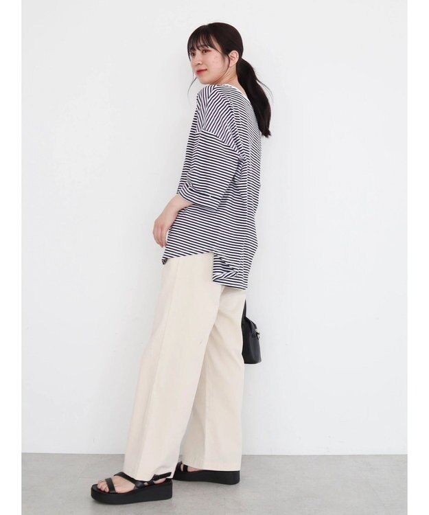 Green Parks インド綿 BIGサイズブロックロゴ半袖プルオーバー Border