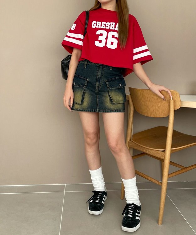 WEGO ナンバリングショートT レッド