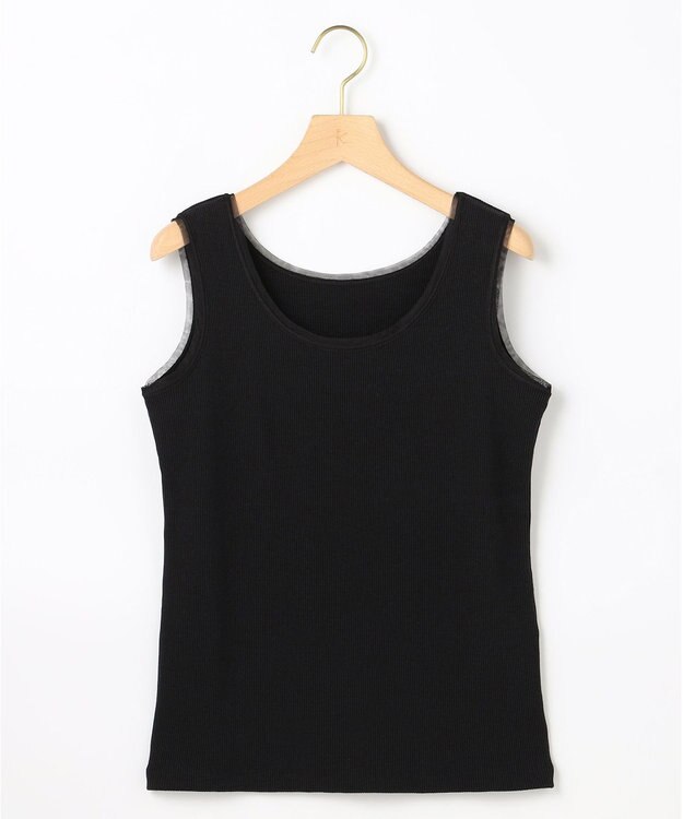 組曲 【先行予約】テレコチュール タンクトップ ブラック系