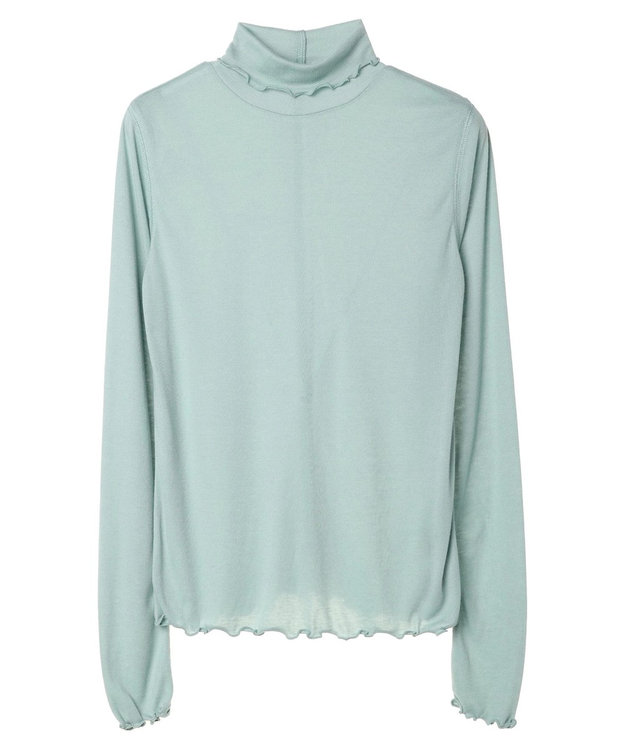 earth music&ecology シアータートルネックプルオーバー Mint