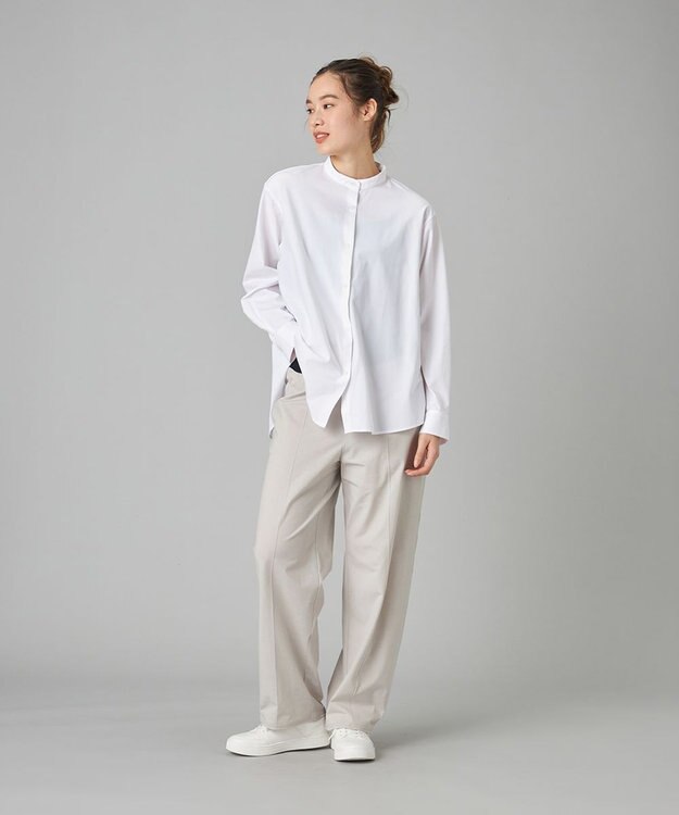 Chacott Chacott BALANCE EasyCare+ストレートパンツ グレージュ