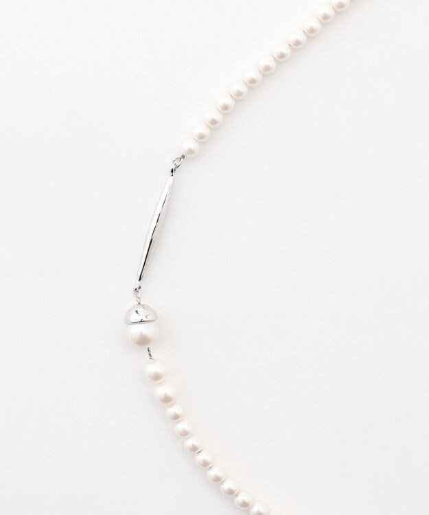 J.PRESS LADIES 【2way】small パール ネックレス シルバー系