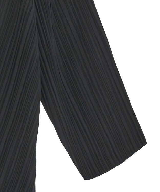 Green Parks ・ＥＬＥＮＣＡＲＥ　ＤＵＥ　プリーツノーカラージャケッ Black