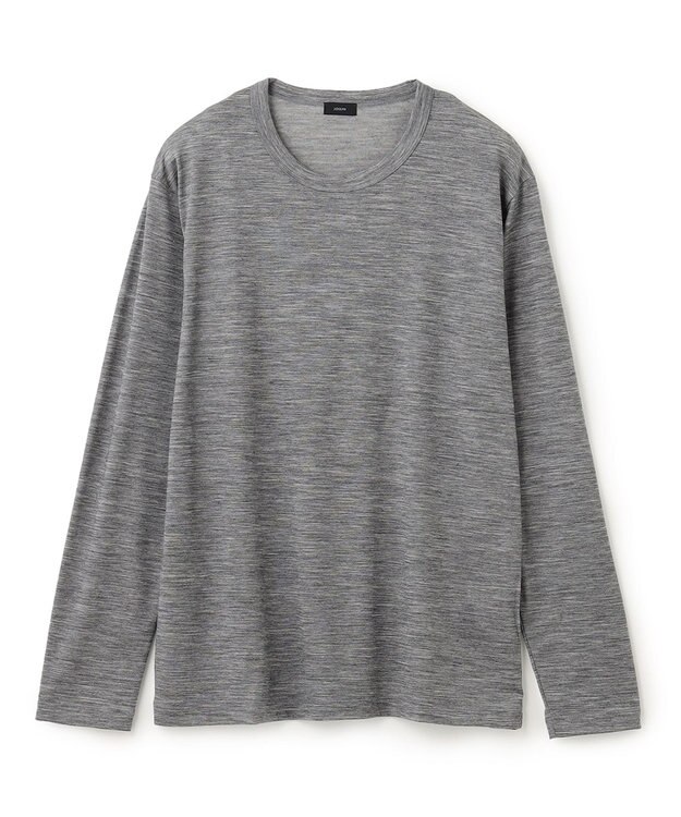 JOSEPH HOMME ウールジャージーウォッシャブル　クルーネック ライトグレー系