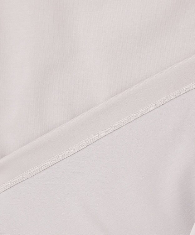 ICB L 【洗える】 スーペリアジャージー Uネックプルオーバー ライトグレー系