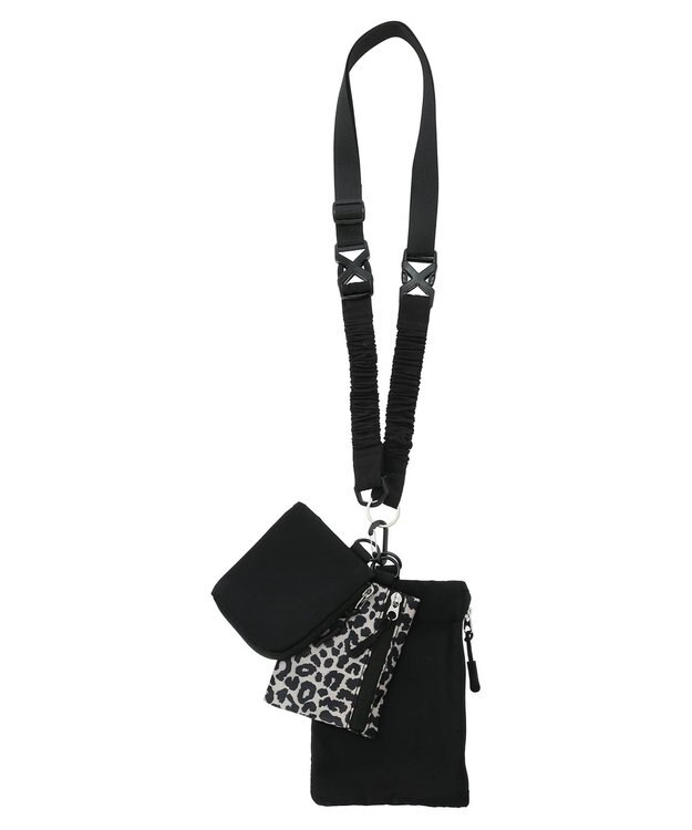 Green Parks ・マルチ３Ｐポーチショルダー Black