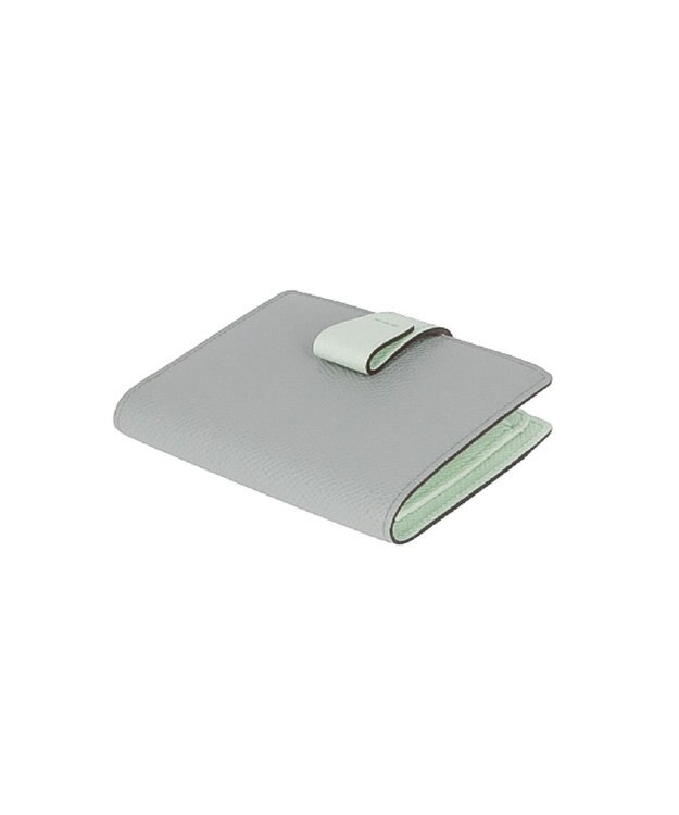 Atelier nuu 【石岡真実コラボ別注カラー】noble 二つ折れウォレット セージグリーン×アイスグレー