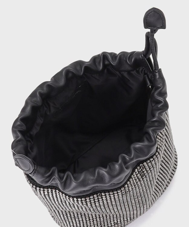 GRACE CONTINENTAL ラインストーンミニバッグ ブラック