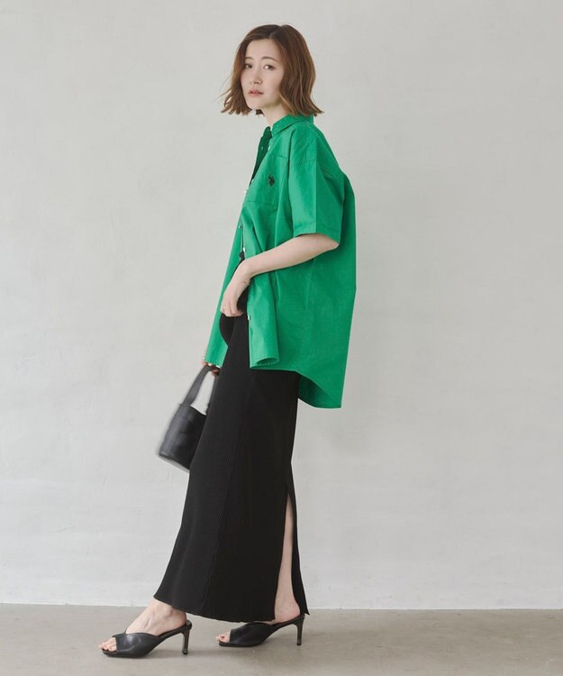 WEGO USPOLOハーフスリーブシャツ グリーン