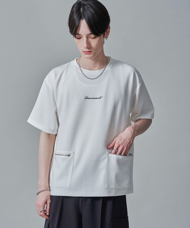 WEGO ZIPポケットT（SS） ホワイト