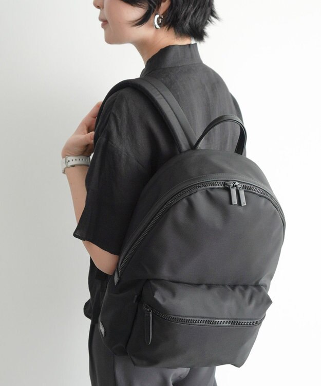 ACE BAGS & LUGGAGE ace. レノウ ビジネスリュック A4サイズ 13.3インチPC収納 2気室 ミニポーチ 20101 エース ジェットブラック