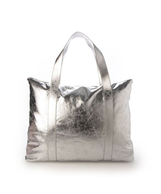 UNBILLION カシュカシュ cachecache / 綿コーティングビッグバッグ シルバー