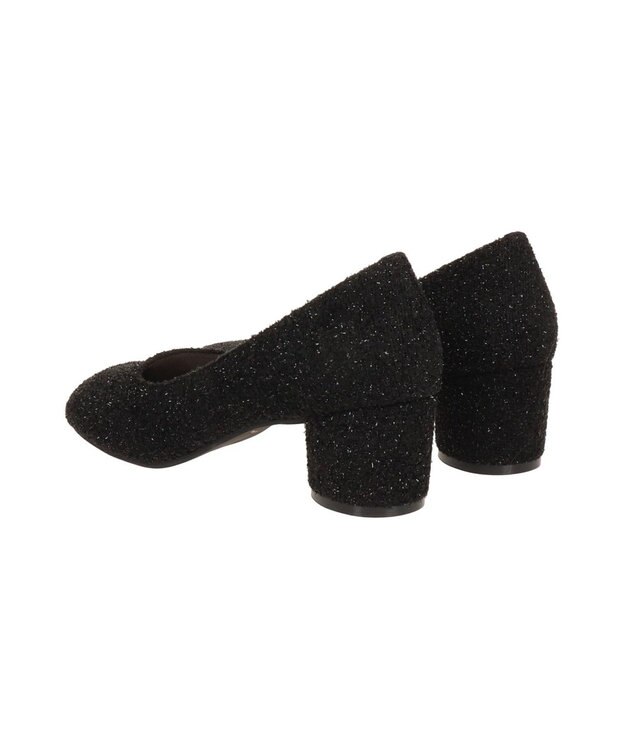 Bridget Birkin 【Bridget Birkin】ツイードヒールアップオブリークパンプス ブラック雑材