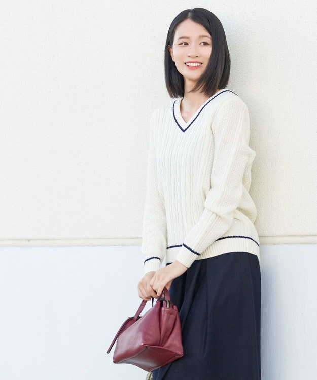 ONWARD Reuse Park 【組曲】ニット秋冬 オフホワイト