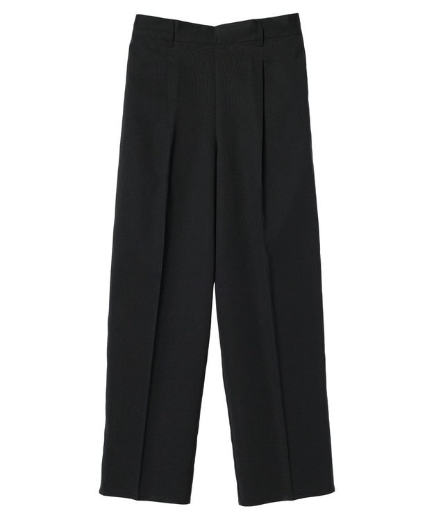 Green Parks 接触冷感　きれいシルエットパンツ（ワイド） Black