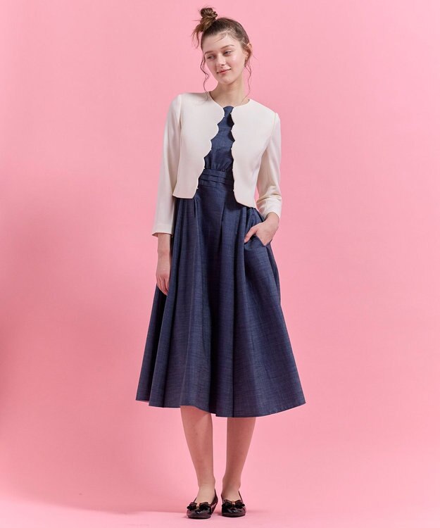 TOCCA 【chayさん着用・00サイズあり】CLOVER BLESS ドレス ネイビー系