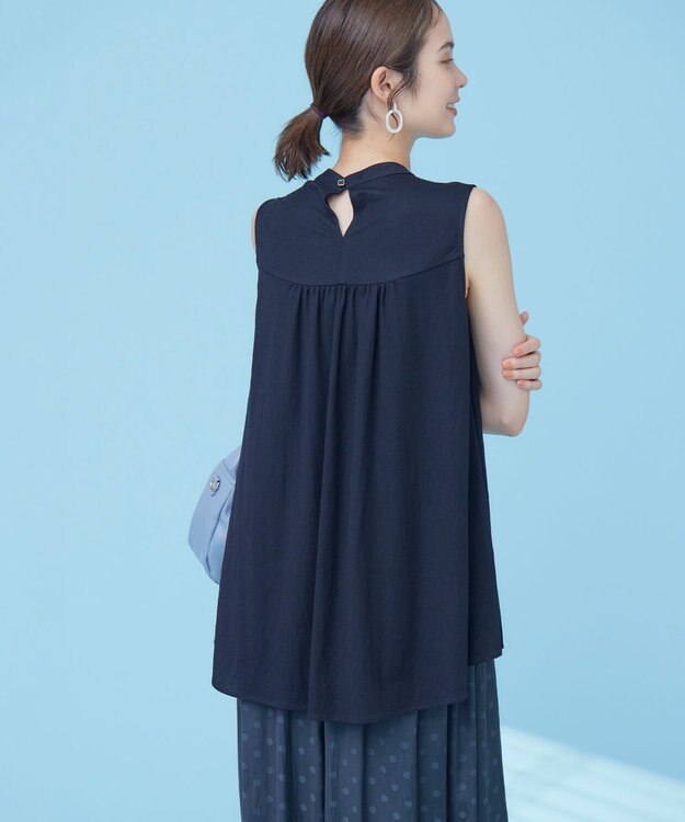 組曲 【速乾】ドライタッチ スリーブレス トップス ブラック系