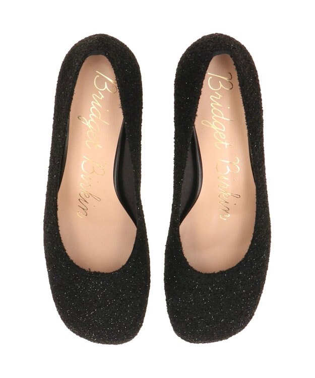 Bridget Birkin 【Bridget Birkin】ツイードヒールアップオブリークパンプス ブラック雑材