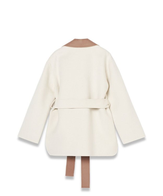 JOSEPH ダブルフェイスリバーシブル　ミドルコート Ivory/Blusher