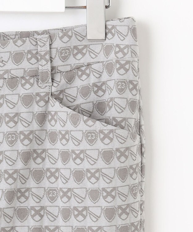 23区GOLF 【WOMEN】エンブレム柄ジャガードスキニーパンツ ライトグレー系5