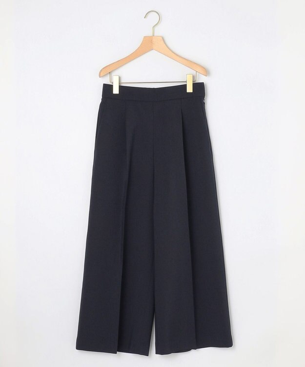 組曲 【美シルエット・ストレッチ・シワになりにくい】オシャクロス ガウチョパンツ 【WEB限定】ネイビー系9