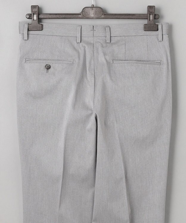 GOTAIRIKU 仕事で着られる綿パン【吸水速乾/ストレッチ/折り目加工】クールマックスコットンパンツ_1タック(25年モデル) ライトグレー系