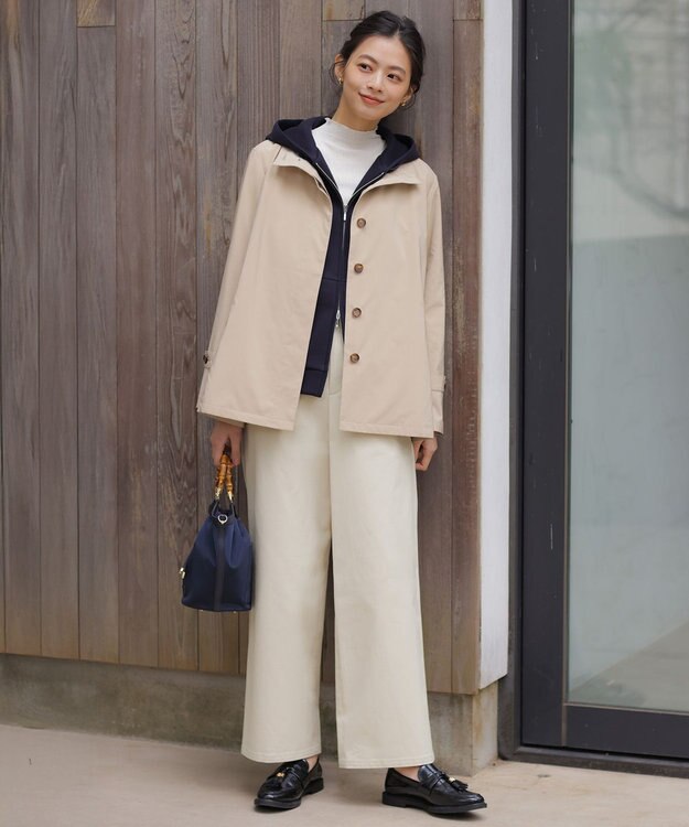 J.PRESS LADIES S 【WEB限定カラーあり】Artirosa スタンドカラー コート ベージュ系