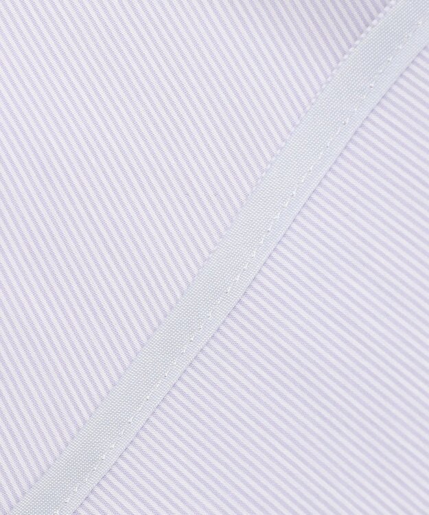 J.PRESS LADIES 【洗える】 BEZ VEGA フリル ストライプ ブラウス ふじ色系1