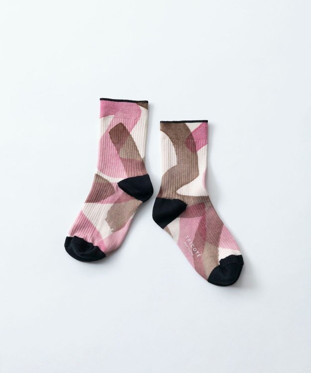 TRICOTE PAINT LINK SOCKS／ペイントリンクソックス 72PINK