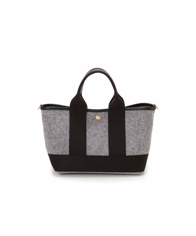 TOPKAPI 【Breath TOPKAPI】イタリアンフェルト ショルダー付 ミニ トートバッグ S チャコールグレー