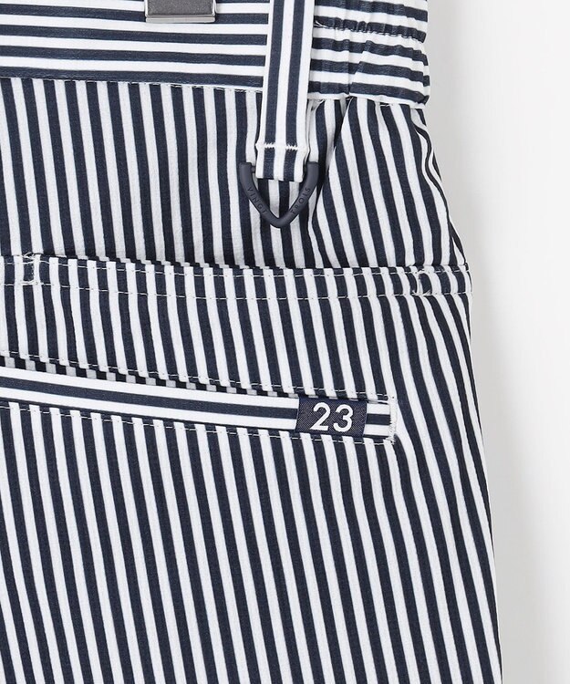 23区GOLF 【MEN】ドライタッチ細ストライプ柄パンツ ネイビー系2