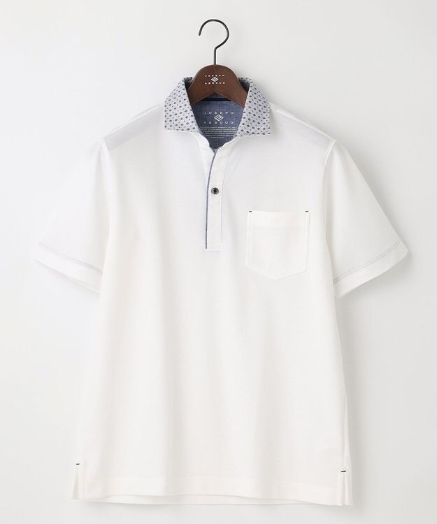 JOSEPH ABBOUD 【カラー豊富】人気！オーガニックコットン使用 ダディポロシャツ ホワイト系