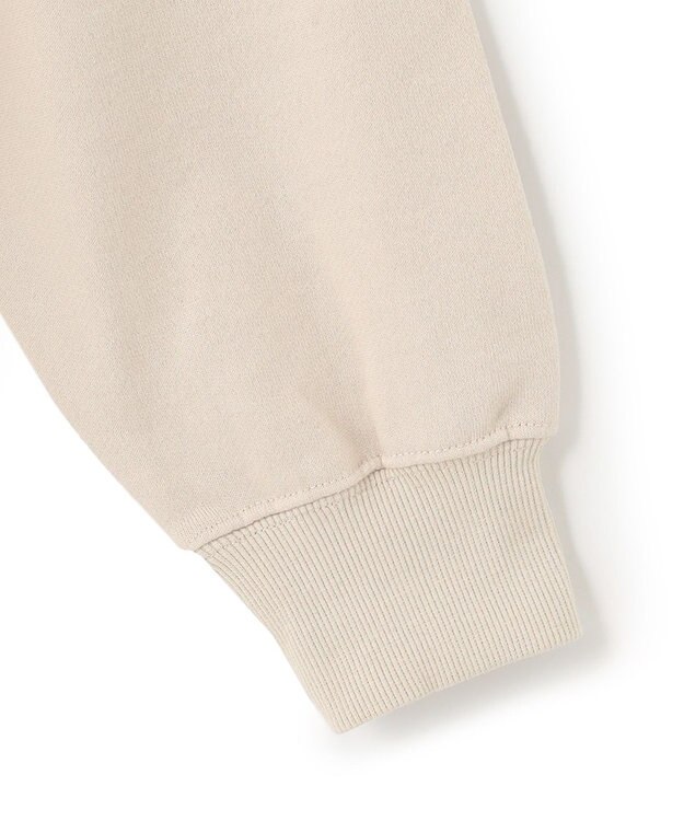 J.PRESS YORK STREET 【UNISEX】ロゴ刺繍ハーフジップ プルオーバー ベージュ系