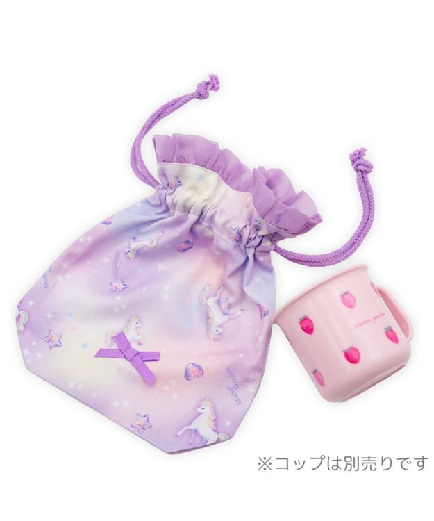 Mother garden マザーガーデン ユニコーン コップ巾着 《ぷっくり柄》 ぷっくり柄