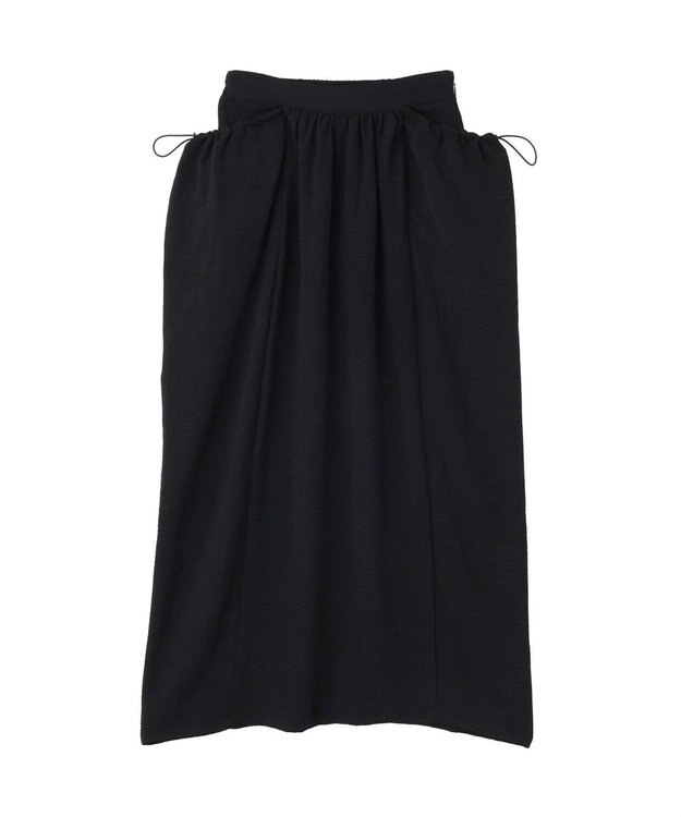 CRAFT STANDARD BOUTIQUE ドレープポケットデザインスカート Black