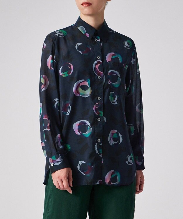 Paul Smith Painted Spot シアーシャツ ネイビー
