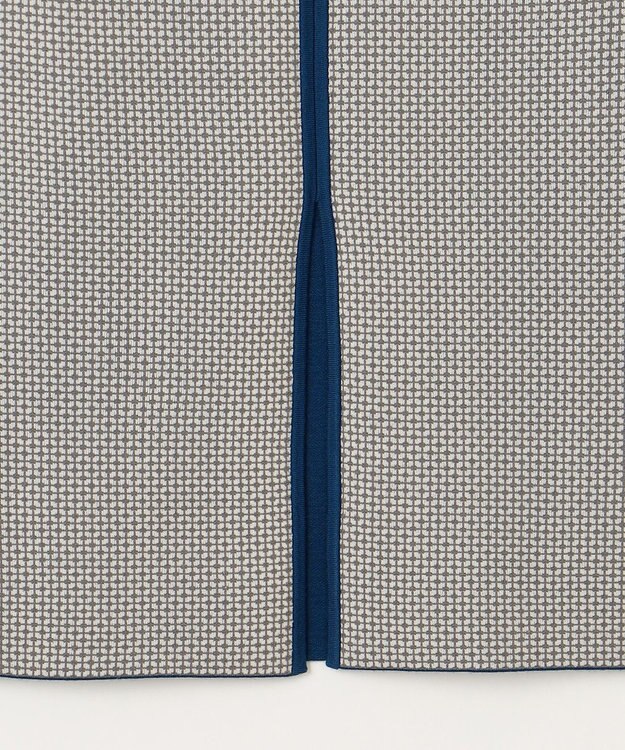 自由区 S 【リバーシブル・セットアップ対応・洗える】レーヨンストレッチリバーシブルニット スカート リッツブルー×シャンパン