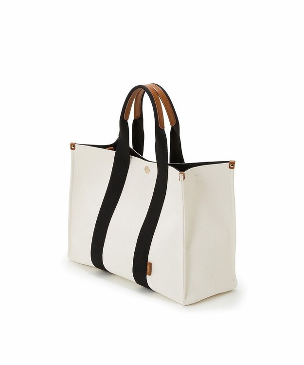 TOPKAPI 【Breath TOPKAPI】NEO CANVAS ネオキャンバス カラーハンドル トートバッグ ホワイト