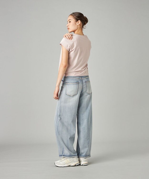 Chacott HandsomeCotton ドレープTシャツ グレイッシュローズ