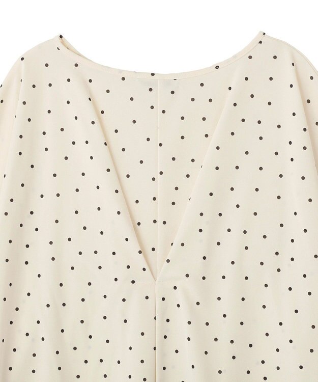 Green Parks 【優秀ブラウス】マルチ機能バックデザインブラウス Dot