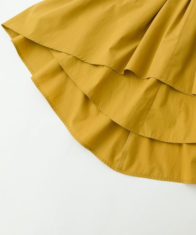 POLS アシンメトリースカート イエロー