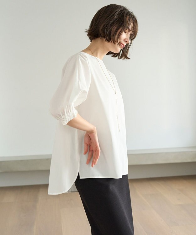 UNFILO イージーケア ドルマンブラウス オフ