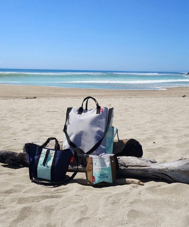 ROOTOTE 9632【ALLIANCE FOR THE BLUE × ROOTOTE】漁網ナイロン ルーガービッジ-A 01：ブルー