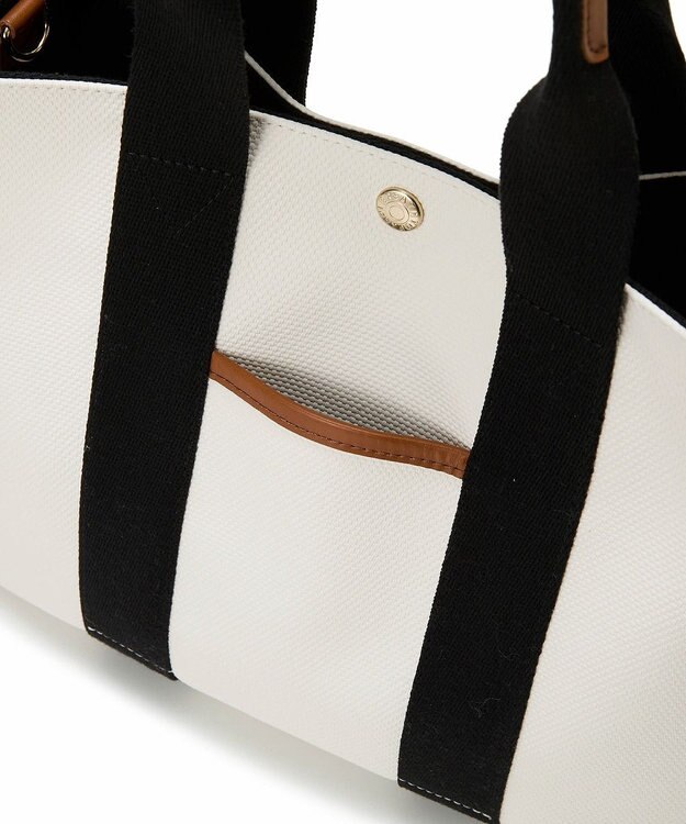 TOPKAPI 【Breath TOPKAPI】NEO CANVAS ネオキャンバス カラーハンドル トートバッグ ホワイト