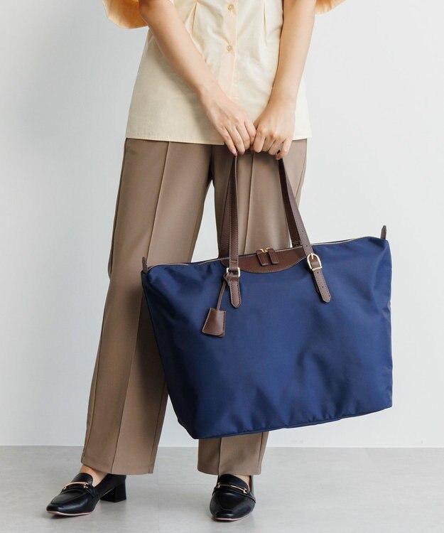 ACE BAGS & LUGGAGE 【ポーチにしまえる】 Jewelna Rose ラヴィーナ フォールディングトートバッグ B4サイズ 16291 ジュエルナローズ ネイビー