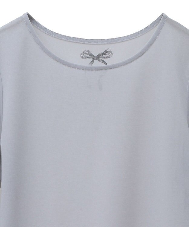 earth music&ecology リボンプリントシアープルオーバー Gray