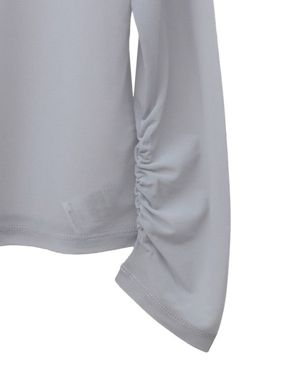 earth music&ecology リボンプリントシアープルオーバー Gray