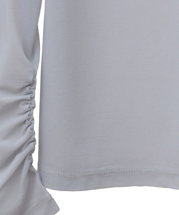 earth music&ecology リボンプリントシアープルオーバー Gray